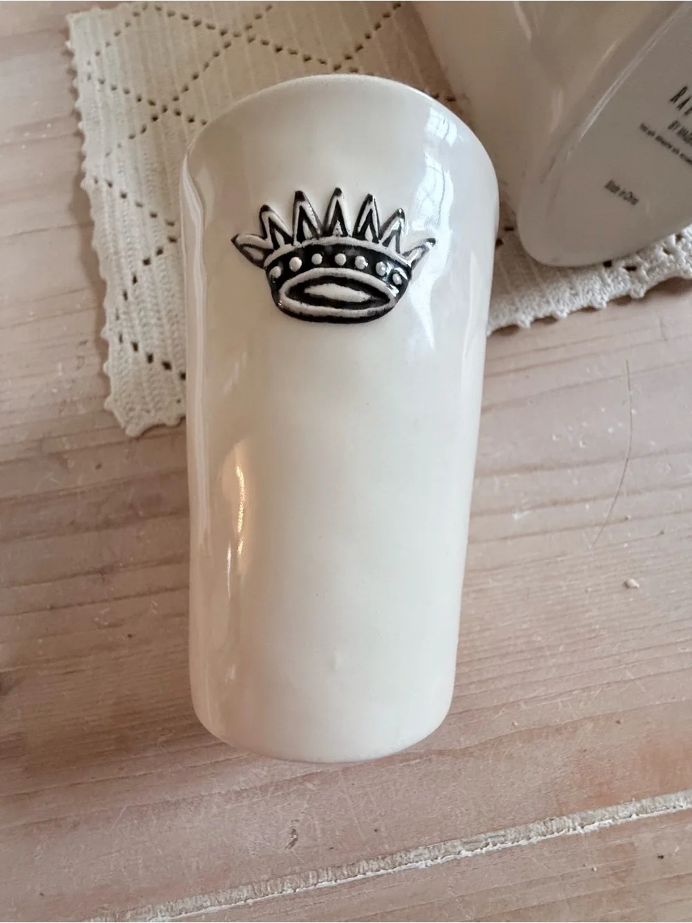 RARE Rae Dunn By Magenta Pitcher with 2 Tumblers; Have a Royal Day